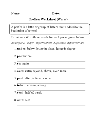 Englishlinx Com Prefixes And Suffixes Worksheets