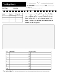 Seating Chart For Testing Days