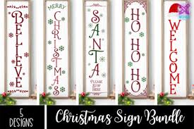 Download Christmas Front Porch Sign Bundle Graphic By Rumi Designed Creative Fabrica PSD Mockup Templates