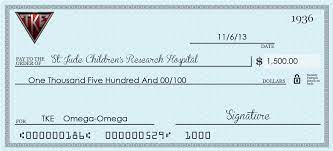 What is the proper way to fill out a check? Tau Kappa Epsilon Fraternity