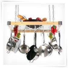 Maybe you would like to learn more about one of these? Rogar Rectangle Wood And Metal Hanging Pot Rack With Grid