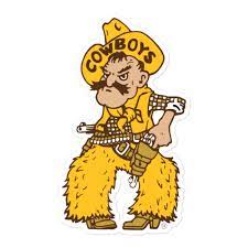 Pistol Pete Sticker University of Wyoming Cowboys Go Pokes - Etsy