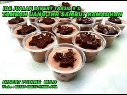 Solusi Tambah Uang Thr Menyambut Puasa Yuk Jualan Dessert Puding Milo Untuk Takjil Youtube Pudding Desserts Puding Ide Makanan
