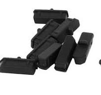 sourcing map 10 Stück Anti Staub Stecker, Silikon Computer Port Schutz Anti  Staub Abdeckung Kappe Port Stopper für Display Port, Schwarz : Amazon.de:  ...