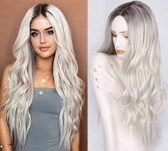See the rest of our platinum blonde hair collection by clicking the link. Istunning Hair Platinum Blonde Long Curly Wavy Wig Platinum Blonde Wig Synthetic Ombre Color Wig 28 Inch Middle Parting Wig For Women Daily Party Full Wigs Amazon In Beauty