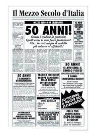 Biglietto Auguri Giornale Compleanno 50 Anni Amico Cinquantesimo Compleanno Scherzi Di Compleanno Compleanno Uomo