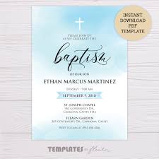 Maybe you would like to learn more about one of these? Blue Watercolor Baptism Invitation Template Dgtally