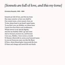Read Sonnets Are Full Of Love And This My Tome By Christina Rossetti For Mother S Day Mother Poems Christina Rossetti Poems Sonnets