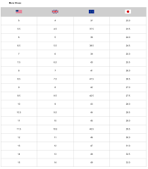 es shoes size chart australia online us uk eur free