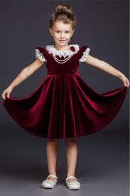 Petite Fille Girls Velvet Dress Dresses Kids Girl Kids Dress Collection