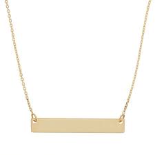 Browse the latest jewelry fashions at affordable prices. 14k Gold Bar Necklace