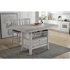 Kitchenware includes all the things you use in your kitchen every day from pots and pans to knives and small appliances. Eci Furniture Summer Winds 3 Piece Island Dining Table Set In White Gray By Dining Rooms Outlet By Dining Rooms Outlet