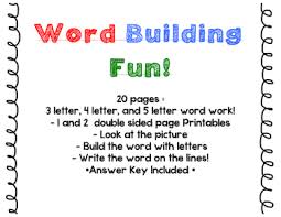 Others love mathematics so much they become engineers after graduation. Word Building Word Work 3 4 And 5 Letter Word Building With Answer Key