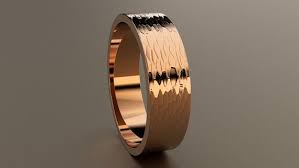 14kt Rose Gold 6mm Mens Hammered Flat Wedding Band Hammer Etsy Wedding Bands Rose Gold Rose Gold Wedding Bands