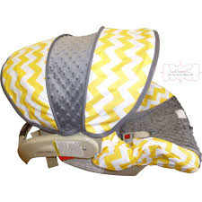 Yellow Chevron With Charcoal Infant Car Seat Cover By Sewcuteinaz 65 00 Baby Car Seats Infant Car Seat Cover Car Seats