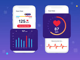 But there are also heart rate monitor apps from other developers, and we'll take a look at four of them. Heart Rate Monitor App By Max On Dribbble