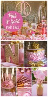 Theme 16th Birthday Party Ideas For Boys Girls Pink And Gold Party Theme Party Party Decor Party Ideas Party Decorations Gold Theme Party Pink Gold Party 16th Birthday Party