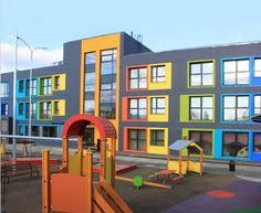 Image Result For School Exterior Paint Scheme School Building Design School Interior Preschool Designs