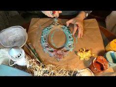 Decoupage With Rusty Patina Cadence Youtube In 2020 Decoupage Decoupage Diy Funky Painted Furniture
