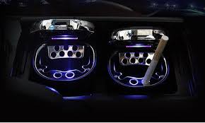 Pkw Auto Aschenbecher Mit Led Beleuchtung Ascher Schwarz Silber Aschenbecher Led Beleuchtung Led