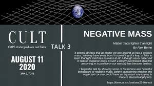 On the flip side, matter is defined as the substance that occupies some space and has some mass. Cult 3 Negative Mass Matter That S Lighter Than Light Youtube