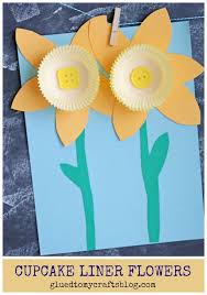 Your kids can decorate them with yellow pap. Footprint Flower Bouquet Card Kid Craft Idea For Mother S Day Cardstock Crafts Spring Flower Crafts Spring Crafts For Kids