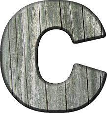 Presentation Alphabets Rough Wood Letter C Wood Letters Alphabet Style Rough Wood