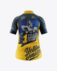 Women S Full Zip Cycling Jersey Mockup Back View In Apparel Mockups On Yellow Images Object Mockups Design Mockup Free Clothing Mockup Mockup Free Psd