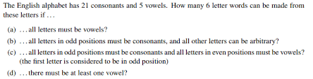 I'm trying to build a program in python that, given a list of words and a list of letters, can determine what if that letter is not in the list of available letters, set the flag to 0if key notin letters: The English Alphabet Has 21 Consonants And 5 Vowels Chegg Com