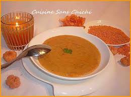 Veloute De Lentilles Corail Au Cumin Veloute Lentilles Corail Lentilles Corail Recette