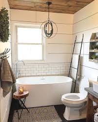 Basement Bathroom Soaking Tub Bathroom Farmhouse Style Farmhouse Master Bathroom Modern Farmhouse Bathroom