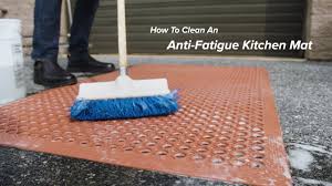 to clean an anti fatigue kitchen mat