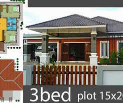Home Design 10x25m With 3 Bedrooms With Images Home Design Plans House Design 3 Bedroom House