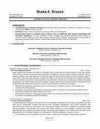 physical therapist resume