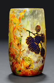 Daum Nancy Vase Um 1900 Gelbes Glas Uberfangen Und Geatzt Art Glass Vase Glass Art Pottery Art