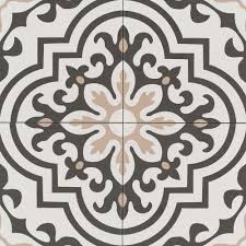 Black And White Ceramic Tile Tuscany 8 X 8 Floor Wall Tile In Taupe Black And White Wall Tiles Decorative Tile Flooring