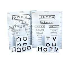 good lite 10 foot vision chart set lea symbols hotv