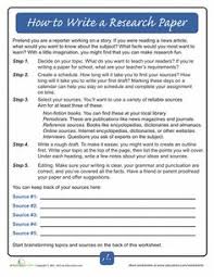 How To Write A Research Paper Worksheet Education Com Research Writing Research Paper Homeschool Writing