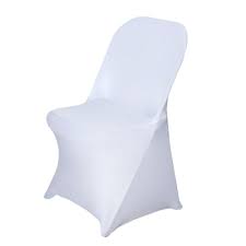 White Spandex Stretch Folding Chair Cover Folding Chair Covers White Chair Covers Chair Covers Wedding