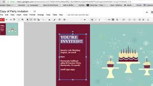 Send out graduation invites customized effortlessly with canva. How To Create A Party Invitation In Google Documents Google Internet Browser Tips Youtube