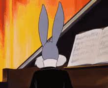 Use a bird to kill bugs create your gif it's funny and easy. Bugs Bunny Piano Gifs Tenor