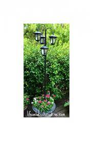 Easy Diy Solar Lights Lamp Post With Flower Planter Solar Lights Diy Solar Lights Diy Solar