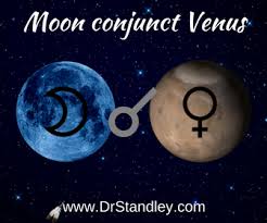 the moon conjunct venus aspect on drstandley com