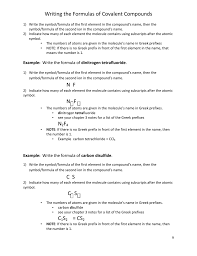 Carbon disulfide, also spelled as carbon disulphide, is a colorless volatile liquid with the formula cs 2. Writing The Formulas Of Covalent Compounds N F N F N2f4