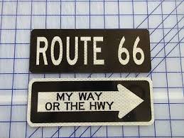 Reflective DOT Sign Magnet Duvall St Rt 66 Main St Penny Ln