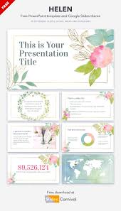Free Powerpoint Template And Google Slides Theme With Floral Watercolor In 2020 Presentation Template Free Presentation Slides Templates Powerpoint Presentation Design