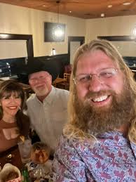 Here's Mr. Meadors who taught Biology and coached baseball, David Leahey  who crashed from '87 with some Ocho ochos, and an art class buddy and  friend, some great friends to see and