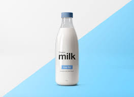Download Free Glass Milk Bottle Mockup Psd Good Mockups