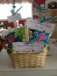 Birthday Ideas For Guys Turning 30 Gift Basket For A Friend Who Is Turning 30 Made With 30 Blow Pops And Pop Rocks Packets Happy 30th Birthday Boyfriend Gift Basket 30 Gifts