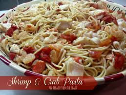 Shrimp And Crab Pasta Recipe Crab Pasta Crab Pasta Recipes Crab Dishes